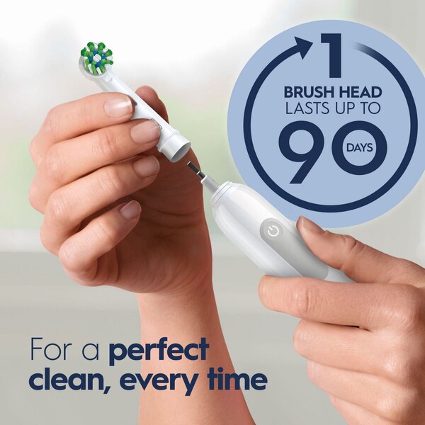 Oral-B Pro 1000 Rechargeable Electric Toothbrush with CrossAction Brush Head, White