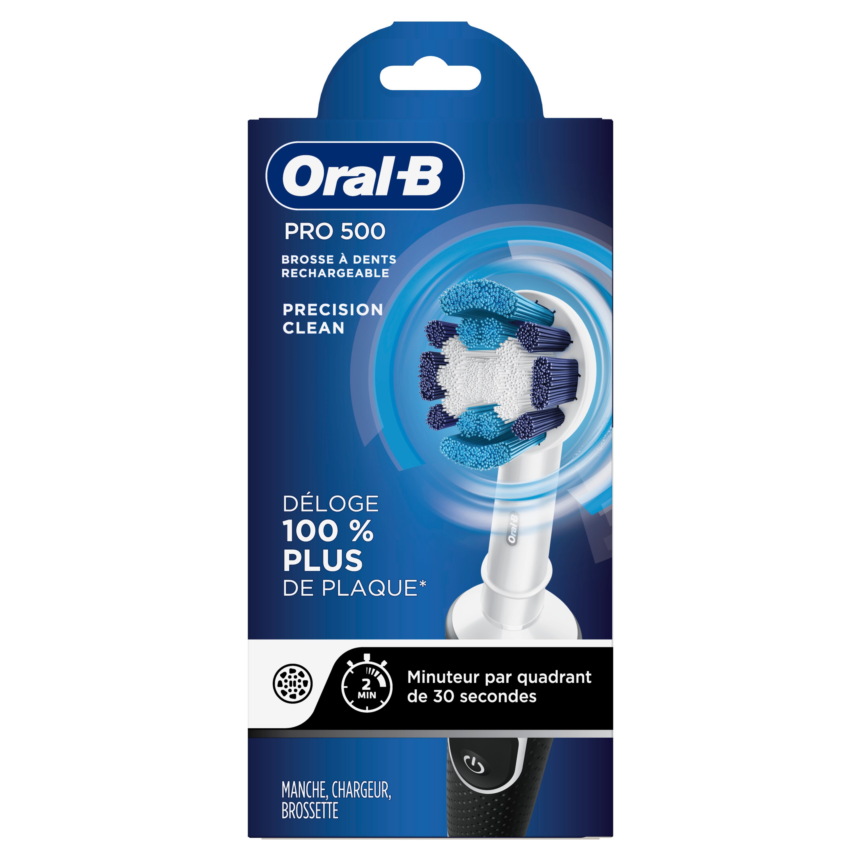 Oral-B Pro 500 Precision Clean - Cepillo dental eléctrico recargable