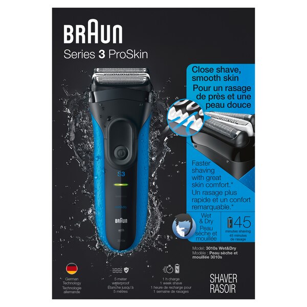 Braun Series 3 310s Wet & Dry Rechargeable Electric Foil Shaver