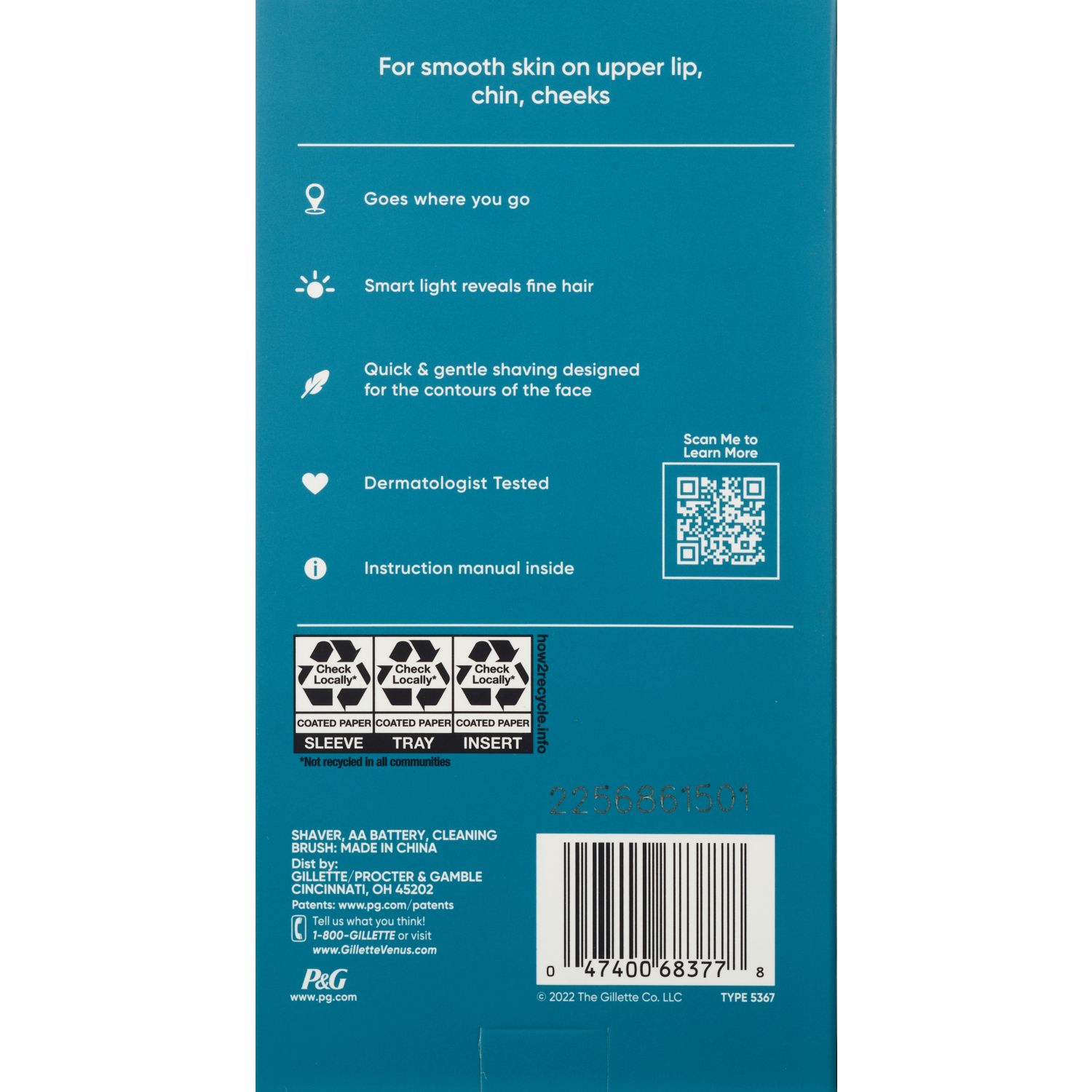 Gillette Venus Mini Facial Hair & Skin Trimmer Gillette Venus Mini Facial Hair & Skin Trimmer