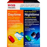 CVS Health Day + Nighttime Multi-Symptom Cold + Flu Relief Softgels Combo Pack, 48 CT, thumbnail image