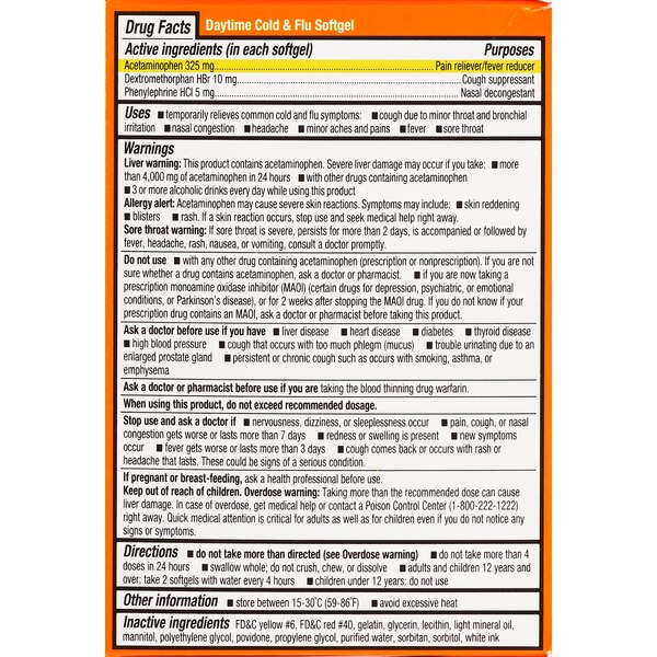 CVS Health Day + Nighttime Multi-Symptom Cold + Flu Relief Softgels Combo Pack, 48 CT