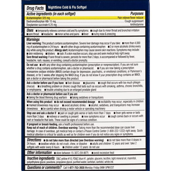 CVS Health Day + Nighttime Multi-Symptom Cold + Flu Relief Softgels Combo Pack, 48 CT