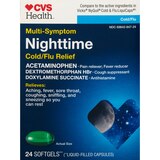 CVS Health Multi-Symptom Nighttime Cold/Flu Relief Softgels, thumbnail image