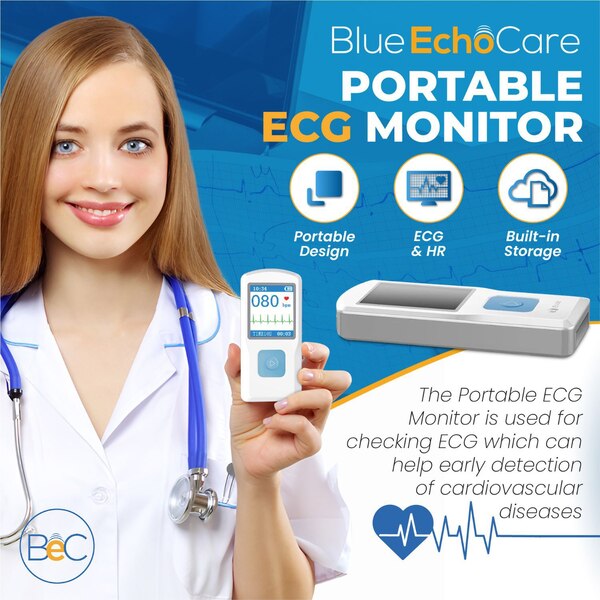 Blue Echo Care Portable ECG Monitor