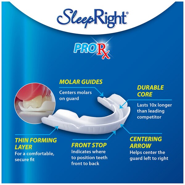 SleepRight ProRx Custom Dental Guard for Nighttime Teeth Grinding
