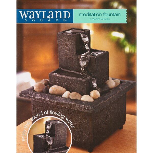 Wayland - Fuente para meditar cuadrada, estilos surtidos
