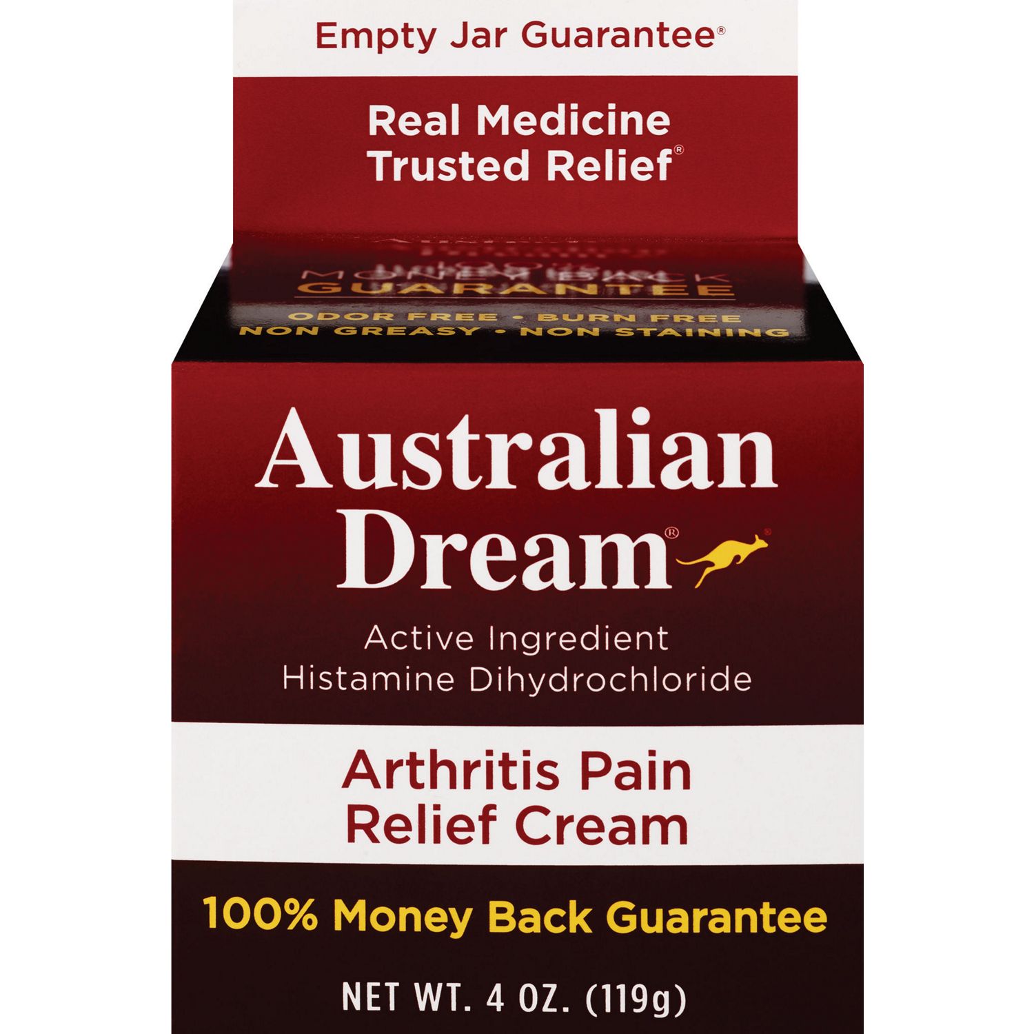 Australian Dream Arthritis Pain Relief Cream, 4 OZ