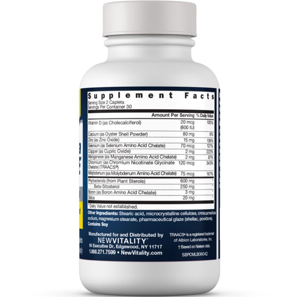 Super Beta Prostate by New Vitality with Beta-Sitosterol & Vitamin D, 60 CT