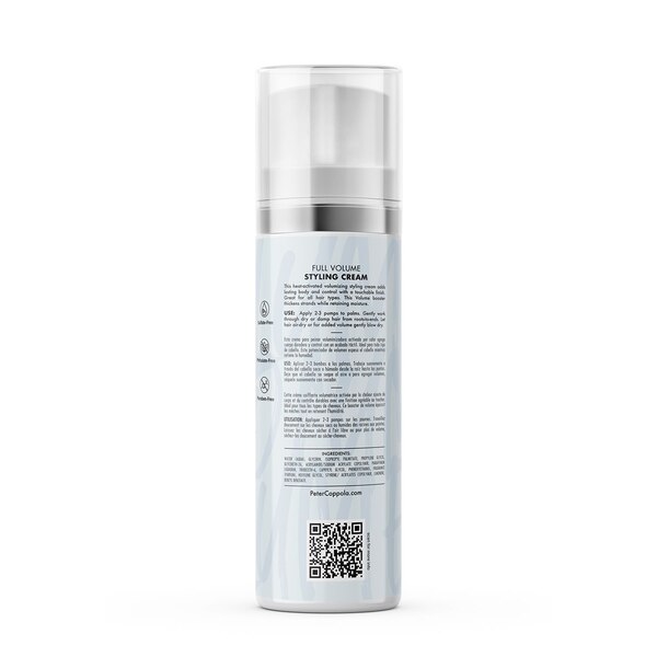 Peter Coppola Full Volume Styling Cream, 4.4 OZ