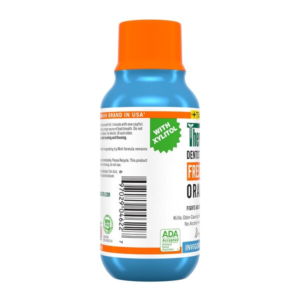 TheraBreath Oral Rinse, Fresh Breath, Icy Mint, 3 OZ