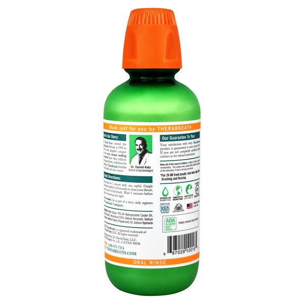 TheraBreath 24-Hour Fresh Breath Oral Rinse, Mild Mint, 16 OZ