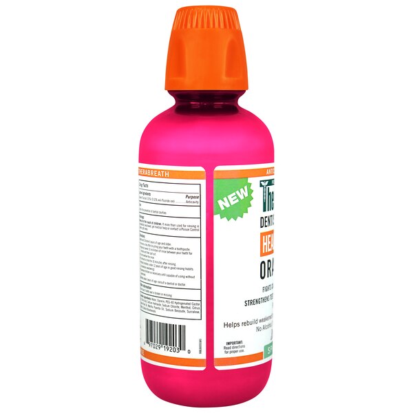 TheraBreath Healthy Smile Oral Rinse, Sparkle Mint, 16 OZ