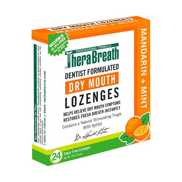 TheraBreath Dry Mouth Lozenges, Mandarin Mint