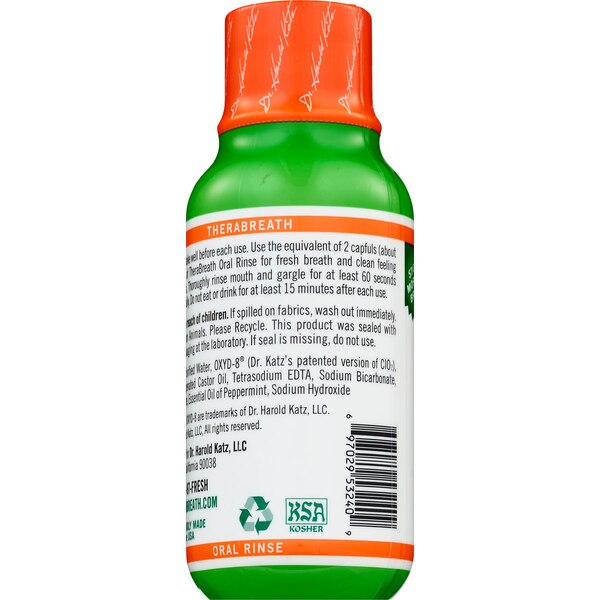 TheraBreath Fresh Breath Oral Rinse, Mild Mint, 3 OZ