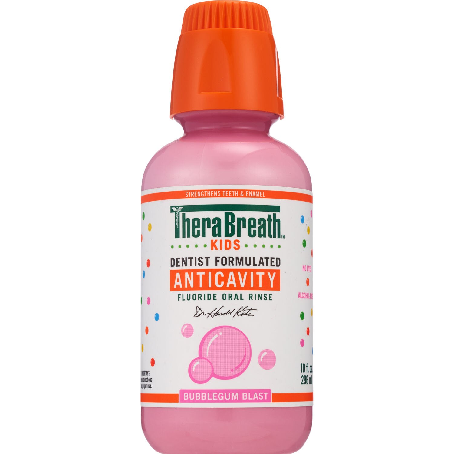 Therabreath Kids Flouride Oral Rinse, Bubble Gum, 16 OZ
