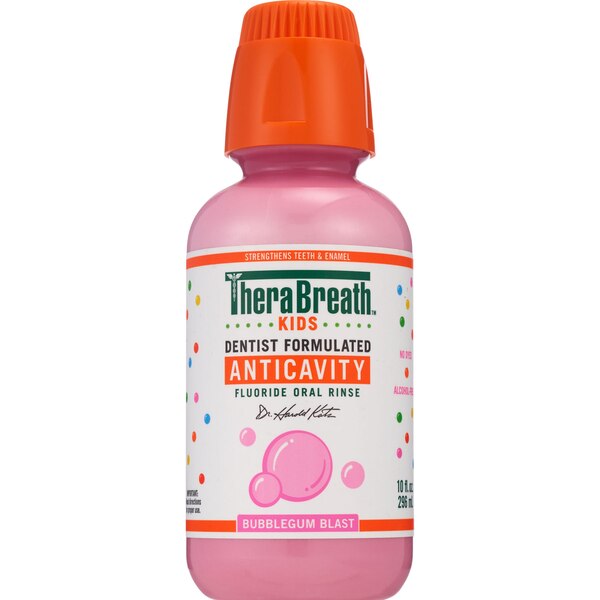Therabreath Kids Flouride Oral Rinse, Bubble Gum, 16 OZ
