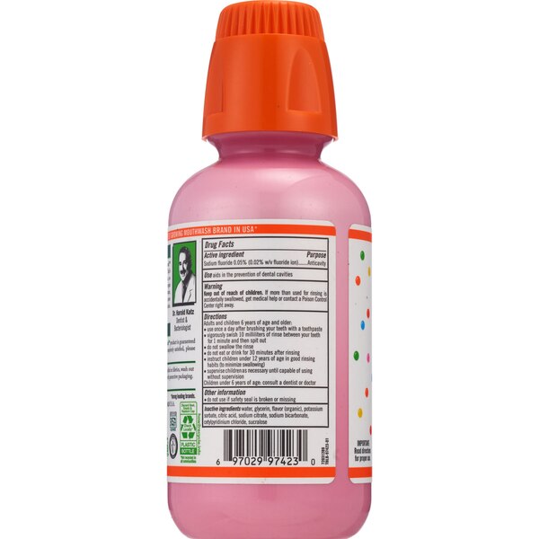 Therabreath Kids Flouride Oral Rinse, Bubble Gum, 16 OZ