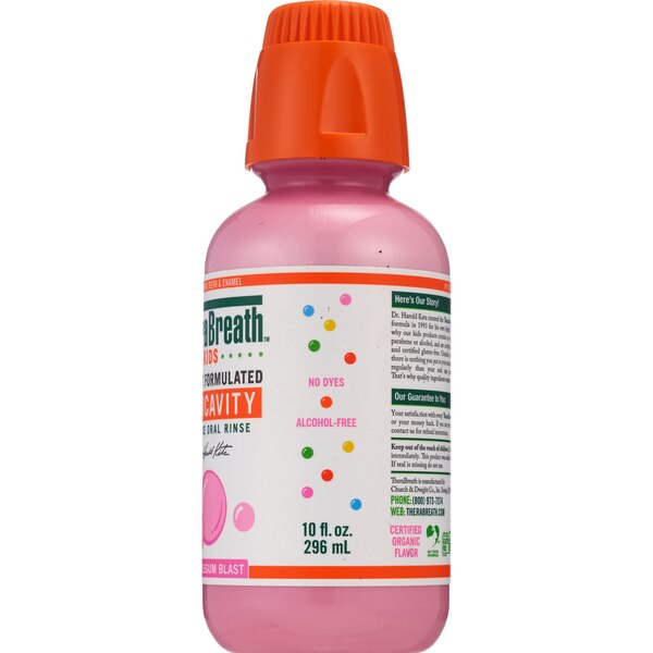 Therabreath Kids Flouride Oral Rinse, Bubble Gum, 16 OZ