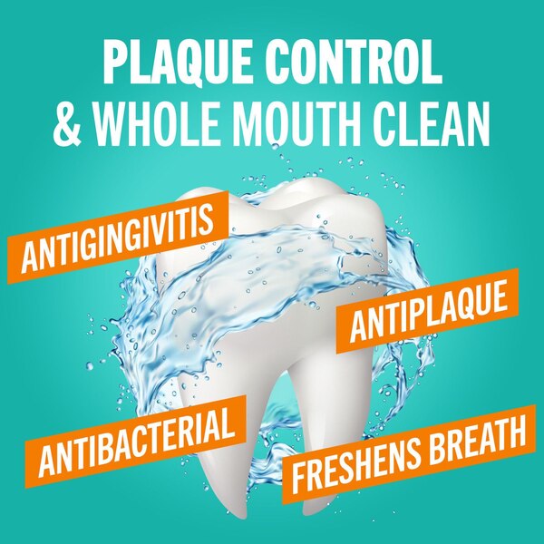 Therabreath Plaque Control Pre-Brush Oral Rinse, Refreshing Mint, 16 OZ