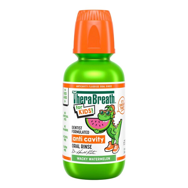 TheraBreath Kids Anticavity Oral Rinse, Wacky Watermelon, 10 OZ