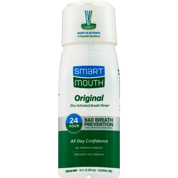 Smart Mouth 12-Hour Fresh Breath - Enjuague bucal, Clean Mint, 16 oz