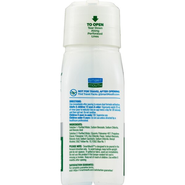 Smart Mouth 12-Hour Fresh Breath - Enjuague bucal, Clean Mint, 16 oz