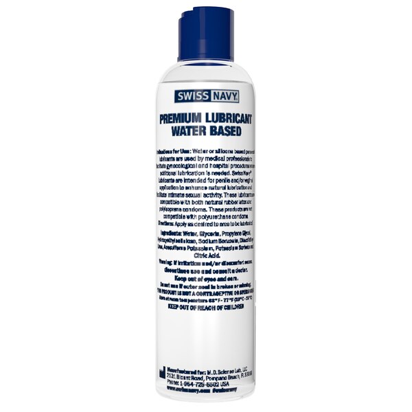 Swiss Navy Water-Based Lubricant, 8 OZ