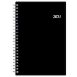 Blue Sky 2025 Planning Calendar, Black, Monthly, thumbnail image