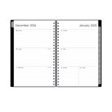 Blue Sky 2025 Planning Calendar, Black, Monthly, thumbnail image