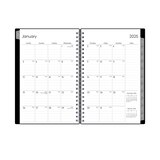 Blue Sky 2025 Planning Calendar, Black, Monthly, thumbnail image