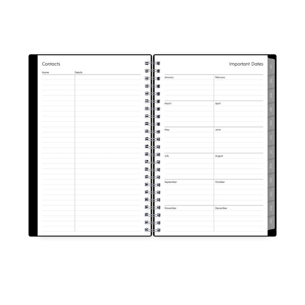 Blue Sky 2025 Planning Calendar, Black, Monthly