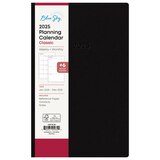 Blue Sky 2025 Planning Calendar, Black Faux Leather, Weekly & Monthly, thumbnail image