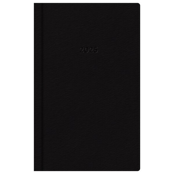 Blue Sky 2025 Planning Calendar, Black Faux Leather, Weekly & Monthly