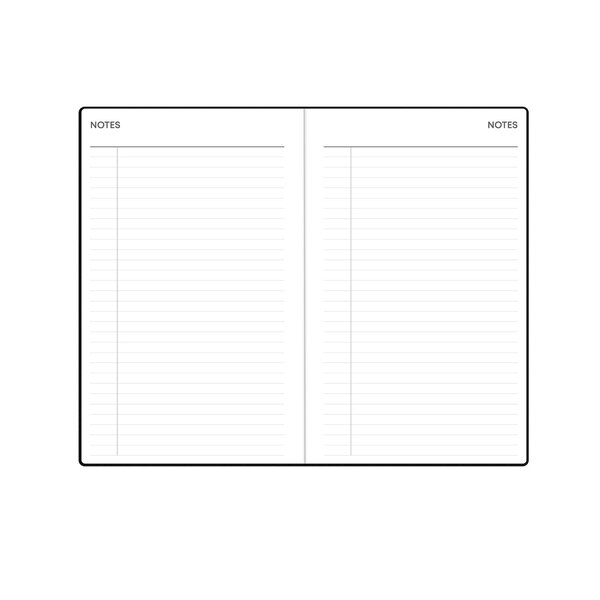 Blue Sky 2025 Planning Calendar, Black Faux Leather, Weekly & Monthly
