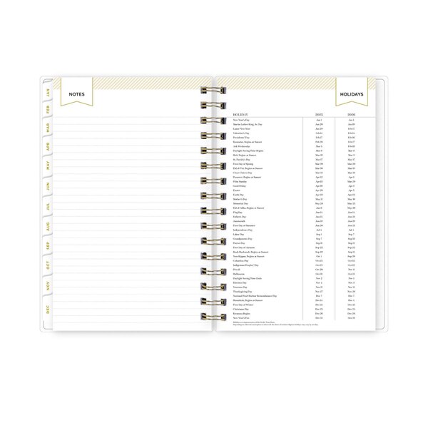 Blue Sky 2025 Planning Calendar, Day Designer Navy Blue Stripe, Daily & Monthly