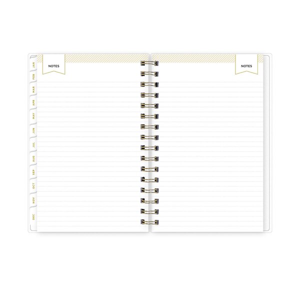 Blue Sky 2025 Planning Calendar, Day Designer Navy Blue Stripe, Daily & Monthly