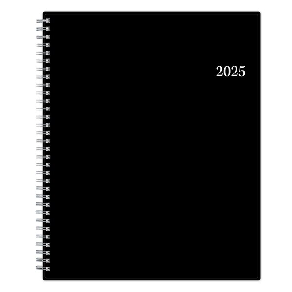 Blue Sky 2025 Planning Calendar, Black, Weekly & Monthly