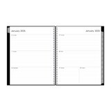 Blue Sky 2025 Planning Calendar, Black, Weekly & Monthly, thumbnail image