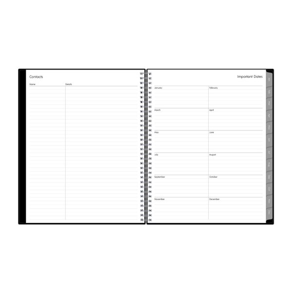 Blue Sky 2025 Planning Calendar, Black, Weekly & Monthly