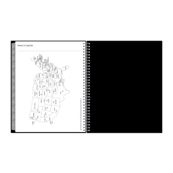 Blue Sky 2025 Planning Calendar, Black, Weekly & Monthly