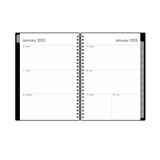 Blue Sky 2025 Planning Calendar Notes, Black, Weekly & Monthly, thumbnail image