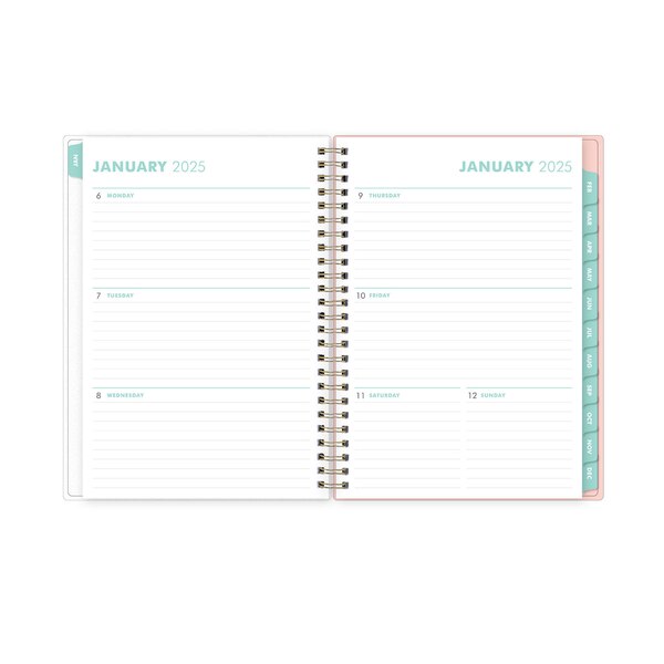 Blue Sky 2025 Planning Calendar Notes, Fox & Fallow Wildflowers 3, Weekly & Monthly