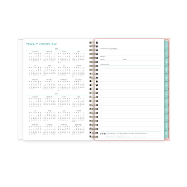Blue Sky 2025 Planning Calendar Notes, Fox & Fallow Wildflowers 3, Weekly & Monthly