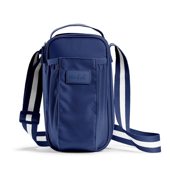 Fit & Fresh 40-ounce Bottle Bag Cooler, Navy