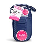 Fit & Fresh 40-ounce Bottle Bag Cooler, Navy, thumbnail image
