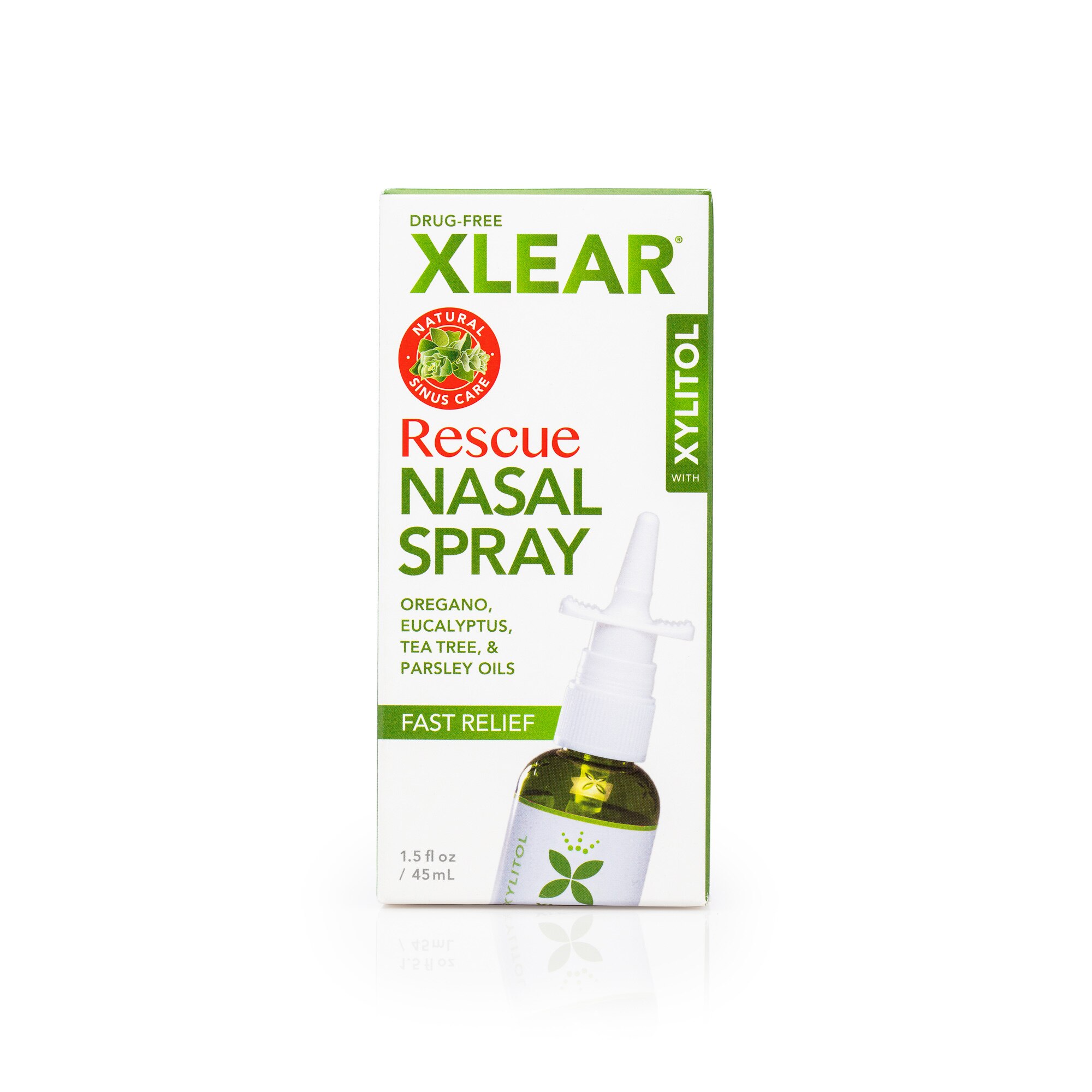 Xlear Rescue Xylitol and Saline Nasal Spray with Essential Oils