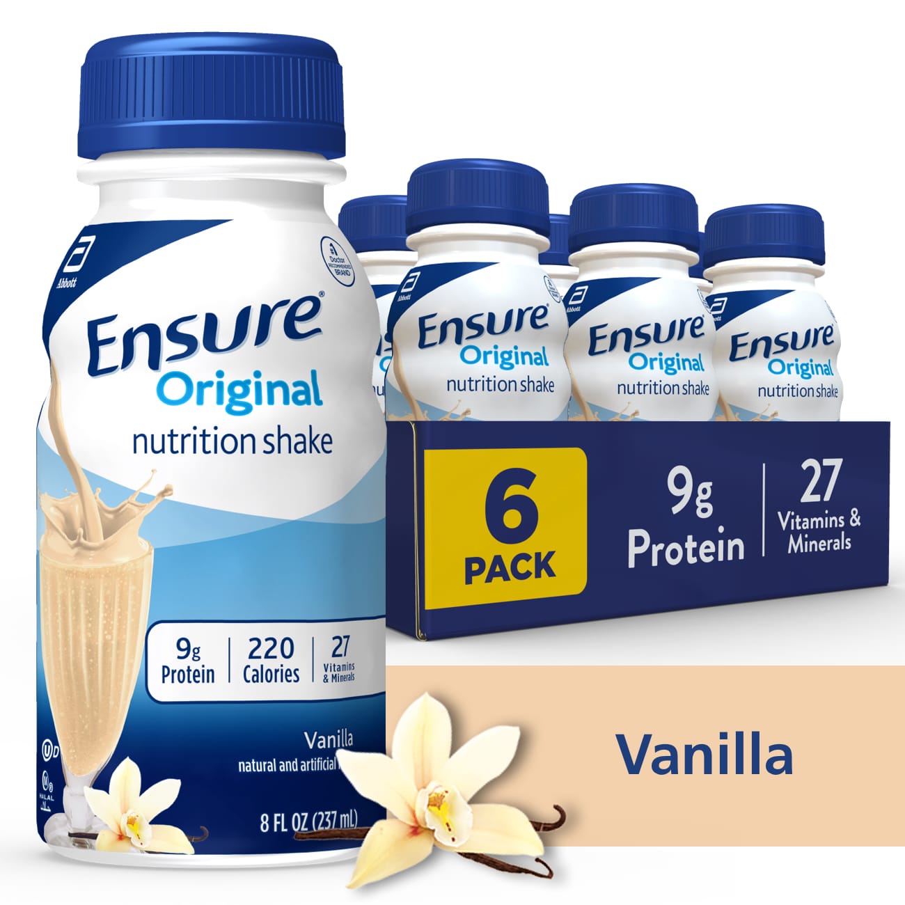 Ensure Original Nutrition Shake Ready-to-Drink 8 fl oz, 6CT