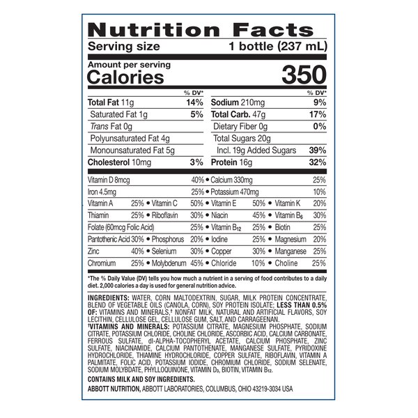 Ensure Plus Nutrition Shake Ready-to-Drink 8 fl oz, 6CT