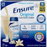 Ensure Original Nutrition Shake, Ready-to-Drink 8 fl oz, 16CT, thumbnail image 1 of 3
